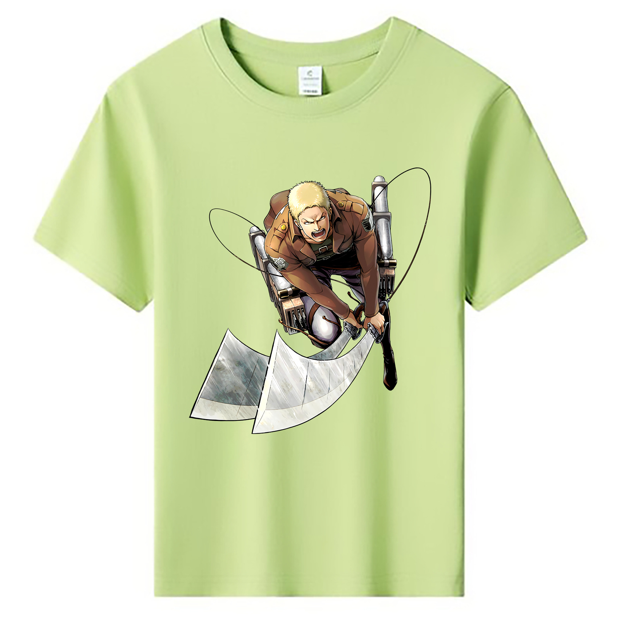（画像用） 進撃の巨人 ライナー・ブラウン Attack on Titan Reiner Braun 綿100％キッズTシャツ（フロントプリント）